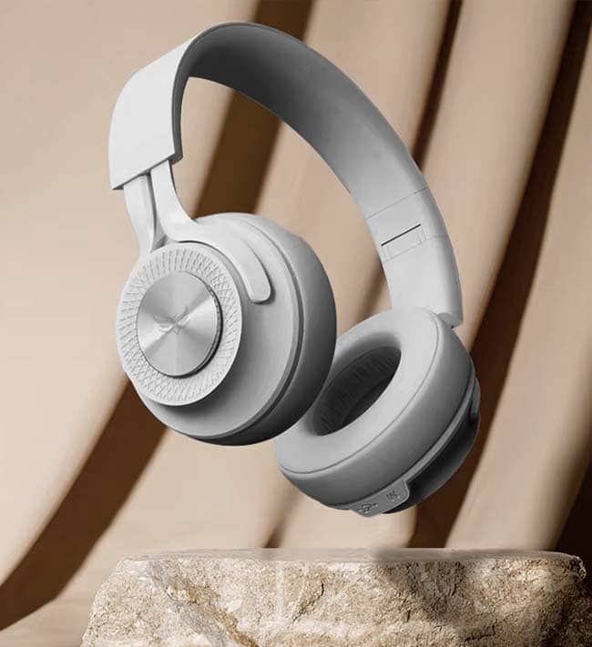 Headset Bianco Inalambrico Fingertime Free P1 BI-GRS-P001  Color Gris