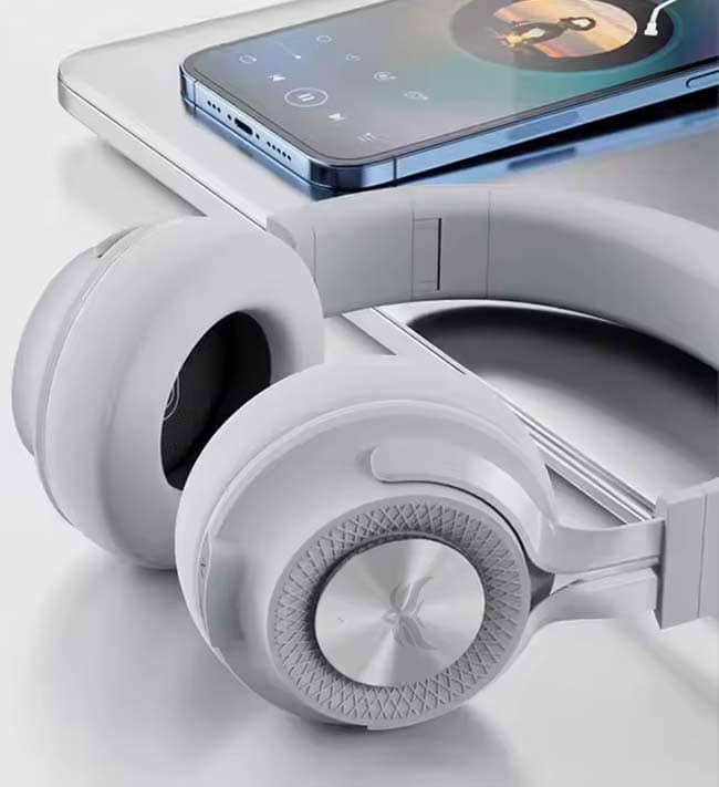 Headset Bianco Inalambrico Fingertime Free P1 BI-GRS-P001  Color Gris
