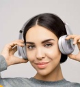 Headset Bianco Inalambrico Fingertime BI-P6BLUET-WHT Color Blanco