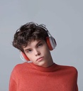 Headset Bianco  Inalambrico Fingertime ANC P1 BI-ANC-P001 Color Blanco con Rojo