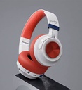 Headset Bianco  Inalambrico Fingertime ANC P1 BI-ANC-P001 Color Blanco con Rojo