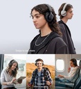 Headset Bianco Inalambrico Fingertime ANC-01 BI-ANC-001BK Color Negro