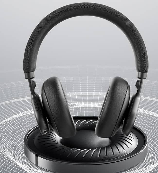 Headset Bianco Inalambrico Fingertime ANC-01 BI-ANC-001BK Color Negro