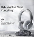 Headset Bianco Inalambrico Fingertime ANC-01 BI-ANC-001GRS Color Gris
