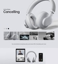 Headset Bianco Inalambrico Fingertime ANC-01 BI-ANC-001GRS Color Gris