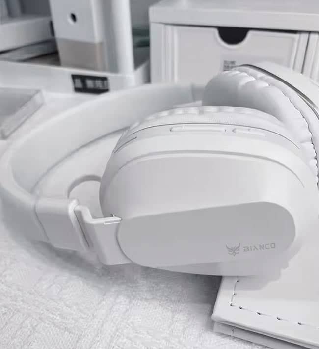 Headset Bianco Inalambrico Fingertime Free P2 BI-WHT-P002 Color Blanco