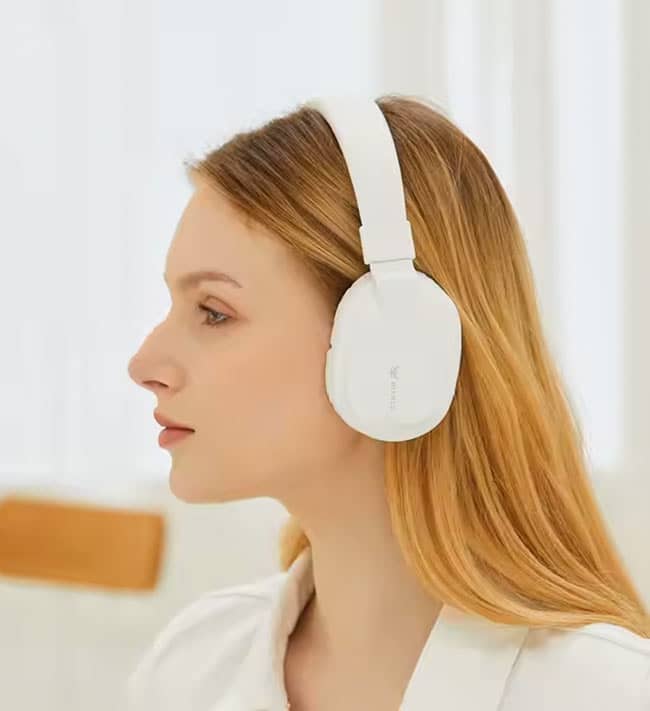 Headset Bianco Inalambrico Fingertime Free P2 BI-WHT-P002 Color Blanco