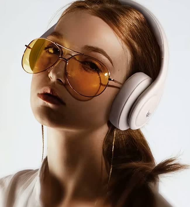 Headset Bianco Inalambrico Fingertime Free P9 BI-HUS-P009 Color Hueso