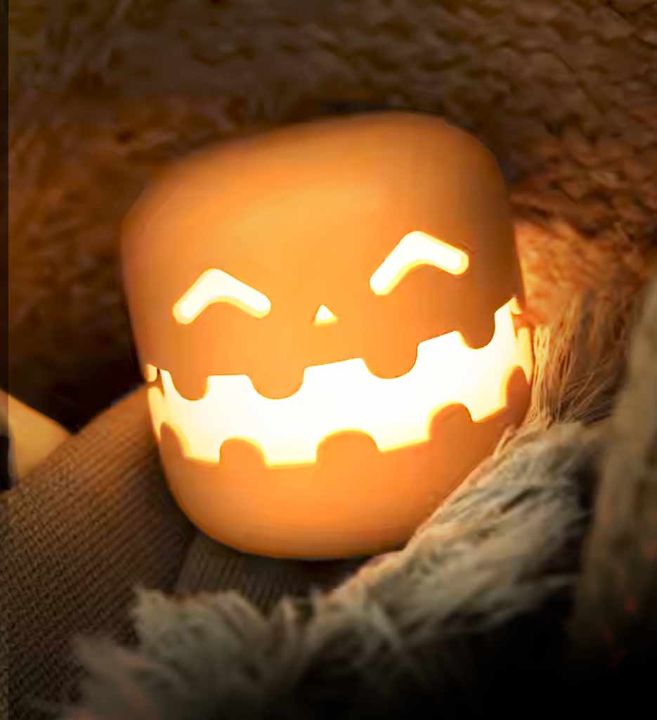 Lampara Led Tera de Calabaza TR-HBKNGD-01 Color Naranja