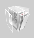 Case Gamer Quimera  M-ATX-LCM3 Sin Ventiladores Con Vidrio Templado Color Blanco