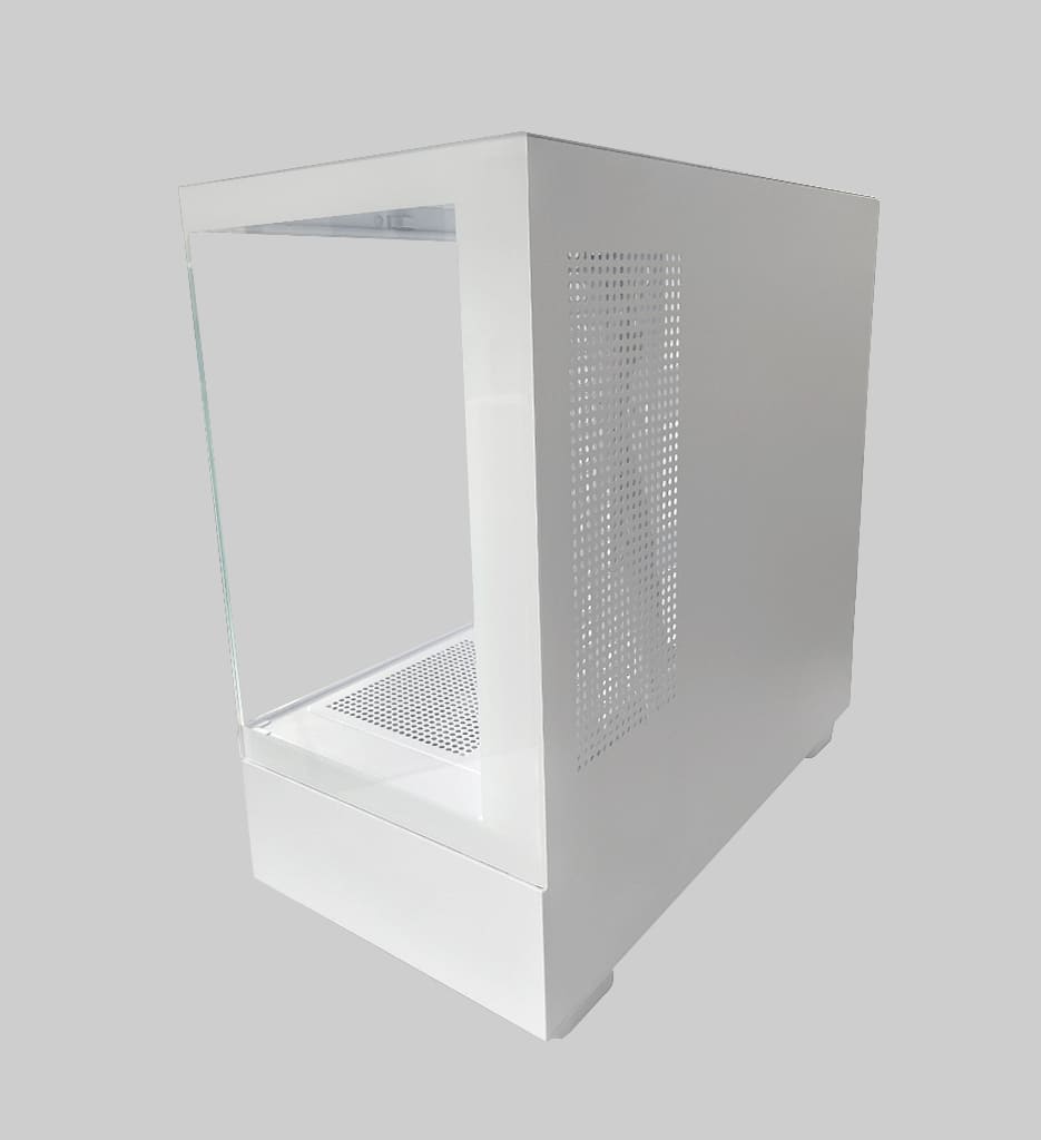 Case Gamer Quimera QM-AXT-LCXW-PROWHT 3 Ventiladores Con Vidrio Templado Color Blanco