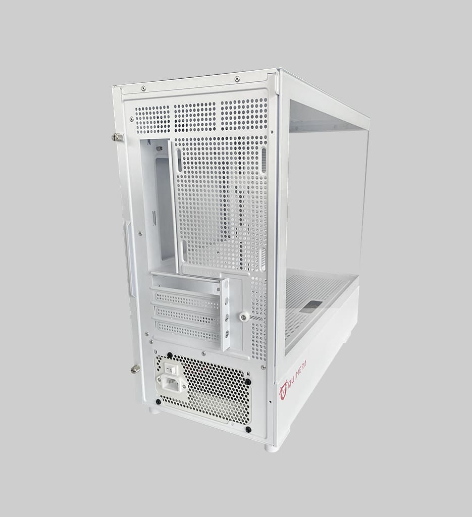 Case Gamer Quimera QM-AXT-LCXW-PROWHT 3 Ventiladores Con Vidrio Templado Color Blanco
