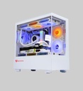 Case Gamer Quimera QM-AXT-LCXW-PROWHT 3 Ventiladores Con Vidrio Templado Color Blanco