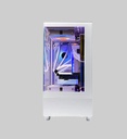 Case Gamer Quimera QM-AXT-LCXW-PROWHT 3 Ventiladores Con Vidrio Templado Color Blanco