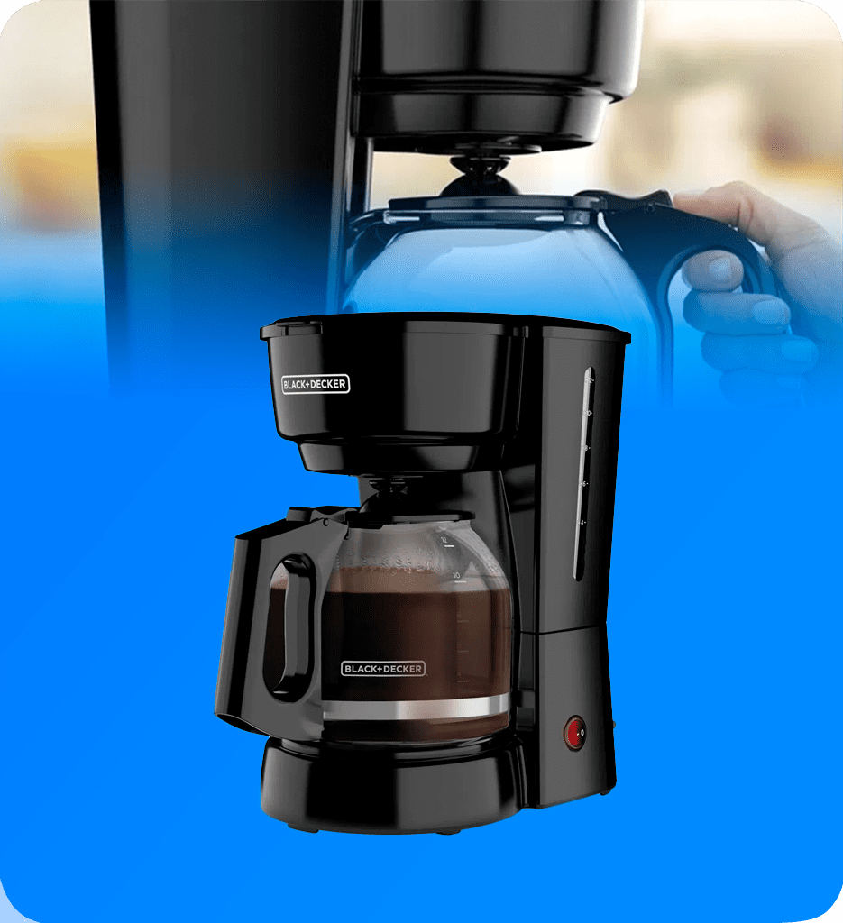 Cafetera Black+Decker CM0915BK-LA 12 Tazas Tecnologia Vortex Color Negro