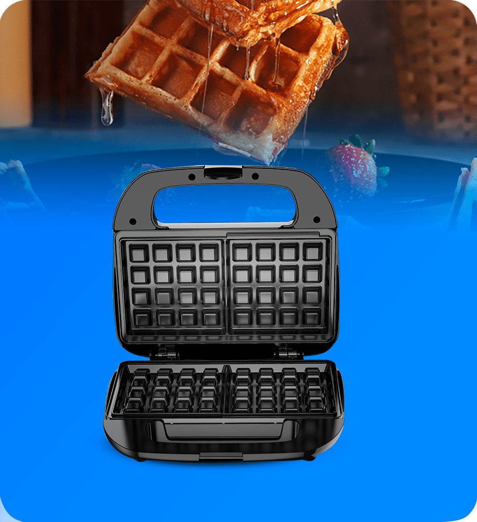 Waflera Black+Decker WM120B 2 Porciones Color Negro