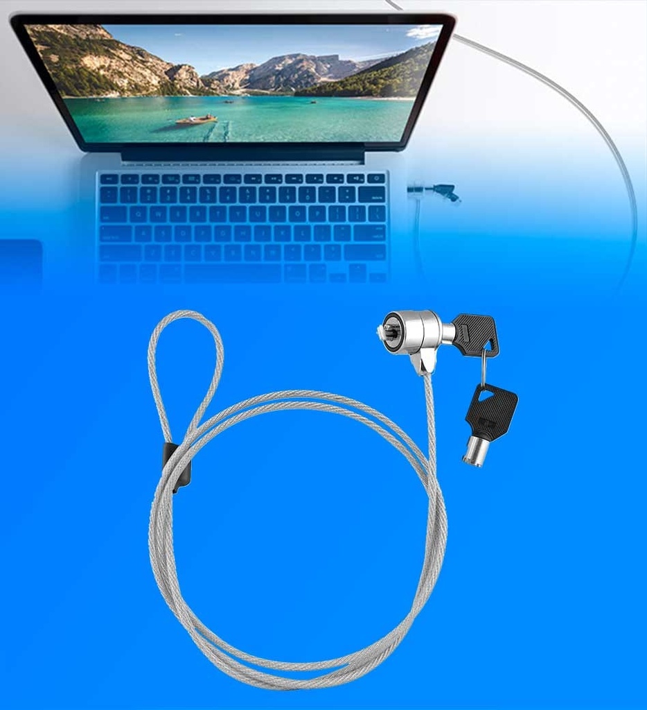 Candado Para Laptop o Monitor Xtech XTA-111 6 Pies