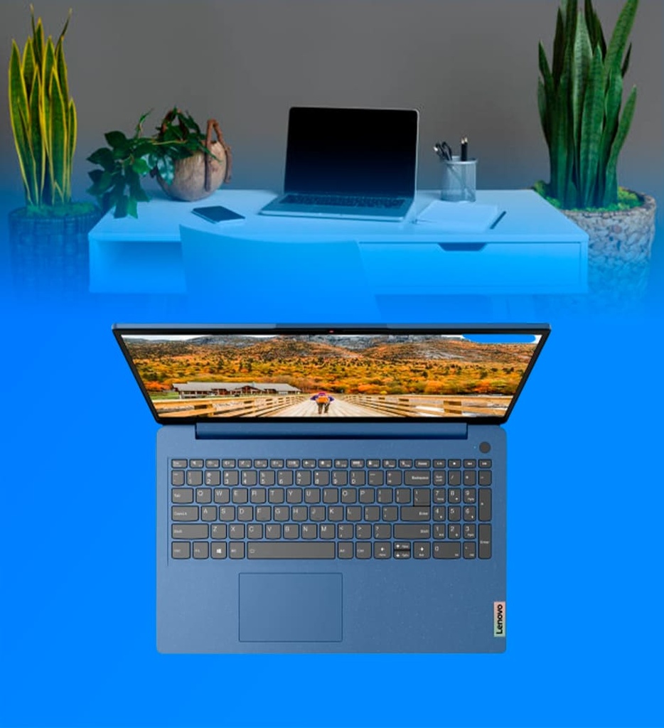 Laptop Lenovo 3 15ALC6 AMD Ryzen 5 5500U 512GB SSD 12GB RAM 15.6" 1920x1080 Touchscreen WIN11 Color Azul Seminueva