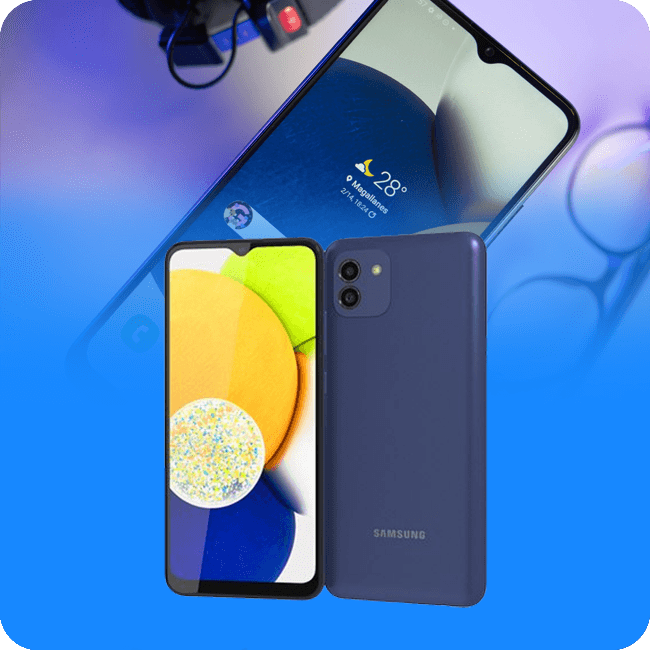 Celular Samsung Galaxy A03 128GB Color Azul