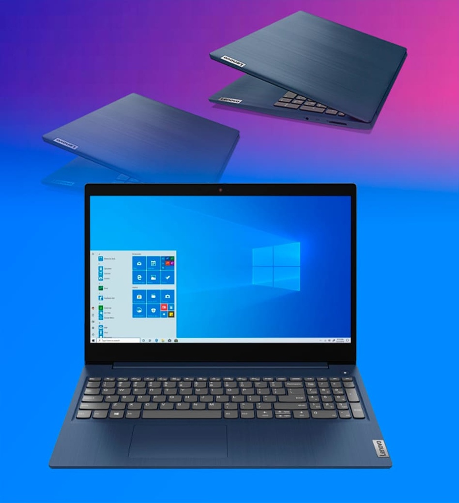 Laptop Lenovo 3 15IML05 Core I5-10210U 512GB SSD 12GB RAM 15.6" 1366x768 Touchscreen WIN 10 Color Azul Seminueva