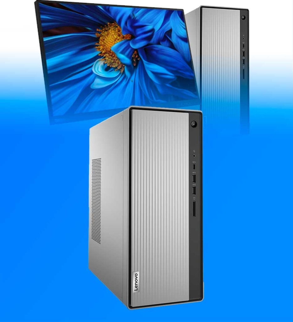 CPU Lenovo 5 14IOB6 Torre Core I5-10400 512GB SSD 16GB RAM DVD-RW WIN 11Pro Color Gris Seminuevo