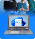 Laptop Gateway GWNC31514 Ultra Slim Core I3-1115G4 128GB SSD 4GB RAM 15.6" 1920x1080 WIN11 Color Negra Seminueva