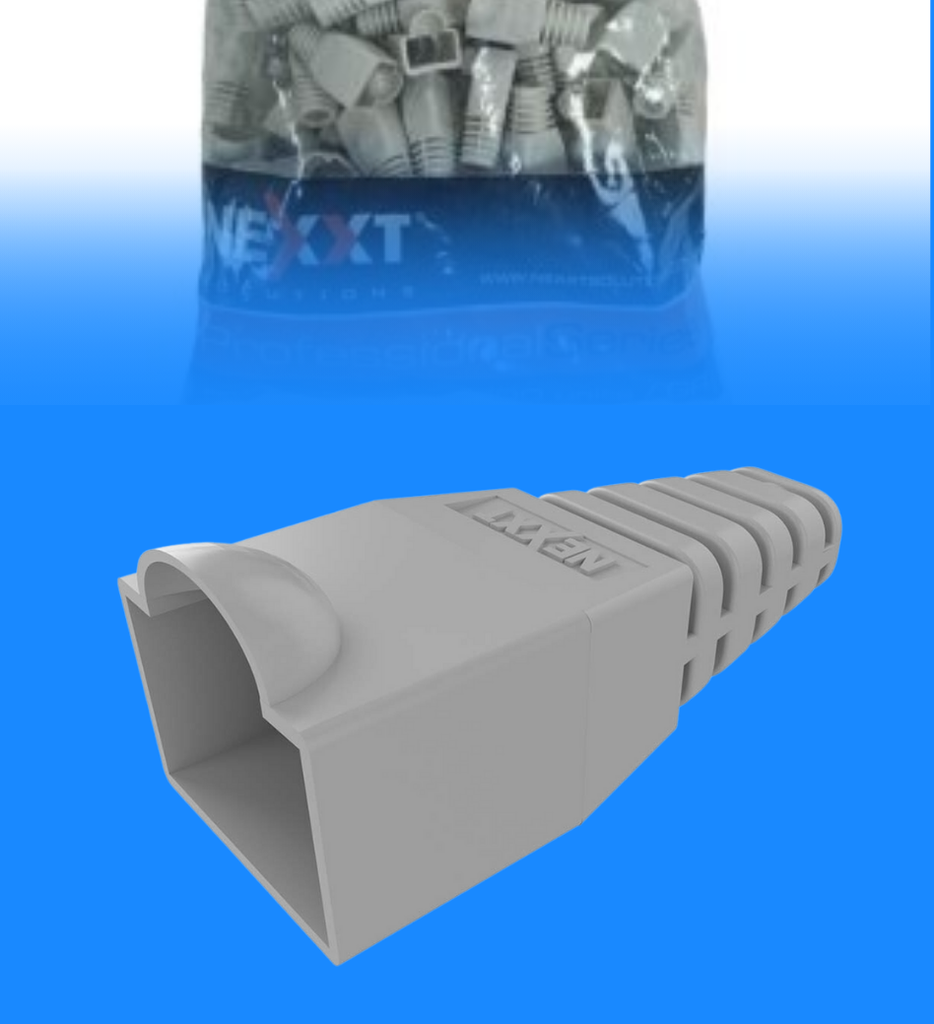 Bota Nexxt AW103NXT01 Para Conector RJ45 Bolsa de 100 Unidades Color Gris