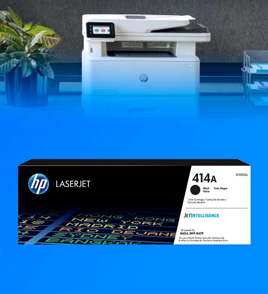 Toner HP 414A LaserJet Color Negro Original W2020A/PB