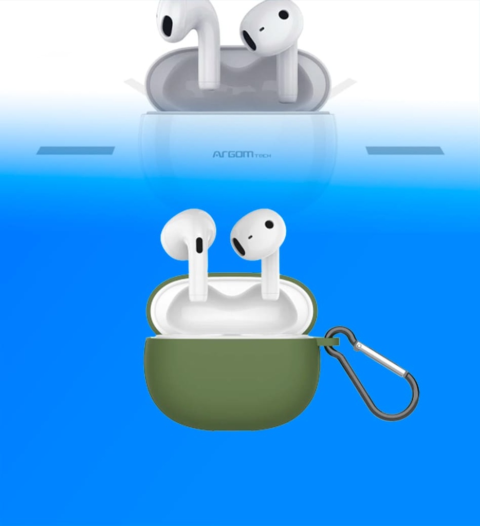 Auriculares Argom ARG-HS-5055GN True Wireless Skeipod E55 Touch Con Accesorios Color Verde