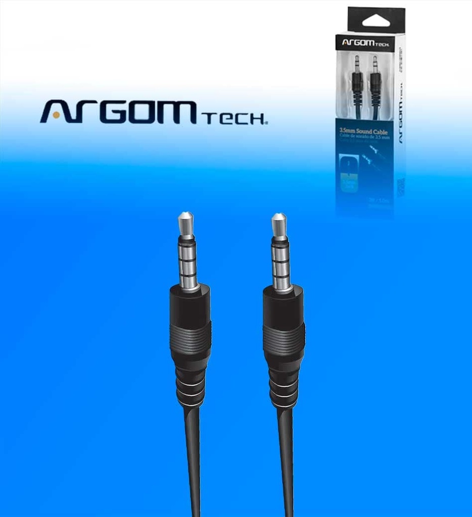 Cable de Audio Argom ARG-CB-0035 3.5mm 1mt