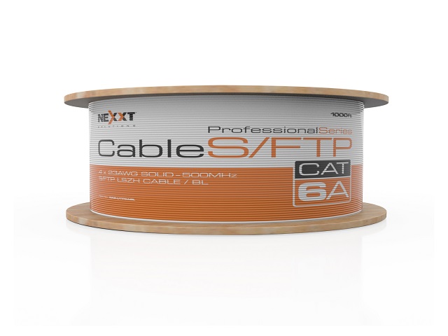 Nexxt S/FTP Cable 4 Pares - Cat6A - Gris– tipo LSZH