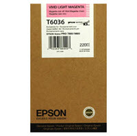 Epson T6036 - 220 ml - magenta vívido suave - original - cartucho de tinta - para Stylus Pro 7880, Pro 9800