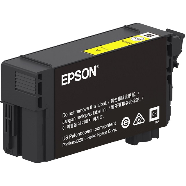 Epson T40W - 50 ml - gran capacidad - amarillo - original - blíster con alarmas de RF/acústica - cartucho de tinta - para SureColor T2170, T3170, T5170