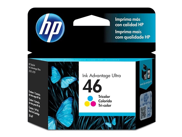 HP 46 - Color (cian con base de tinte, magenta con base de tinte, amarillo con base de tinte) - original - Ink Advantage - cartucho de tinta - para Deskjet Ink Advantage Ultra 2529, Ink Advantage Ultra 4729