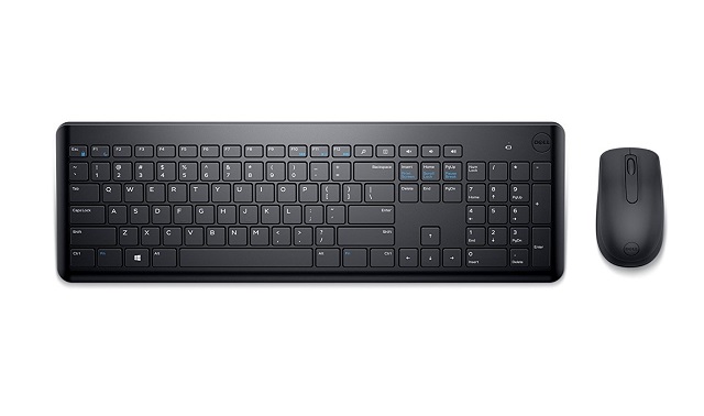 Dell - Keyboard and mouse set - Spanish - Wireless - USB / 2.4 GHz - Black