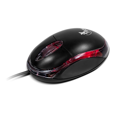 Xtech - Mouse - Wired - USB - Black - 3D optical