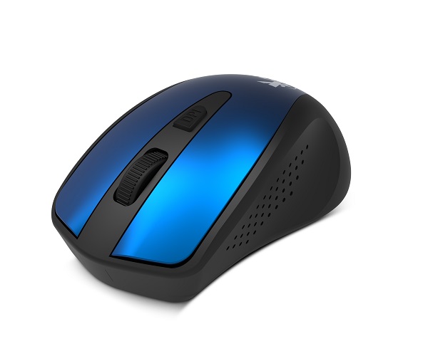 Xtech - XTM-315BL - Mouse - 2.4 GHz - Wireless - Blue - 4-button 1600dpi