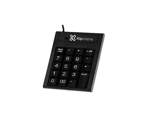 Klip Xtreme KNP-100 Abacus Numeric - Teclado numérico - USB - negro