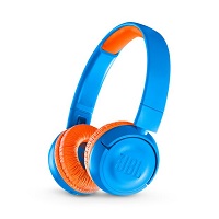JBL JR300BT - Auriculares con diadema con micro - en oreja - Bluetooth - inalámbrico - naranja/azul
