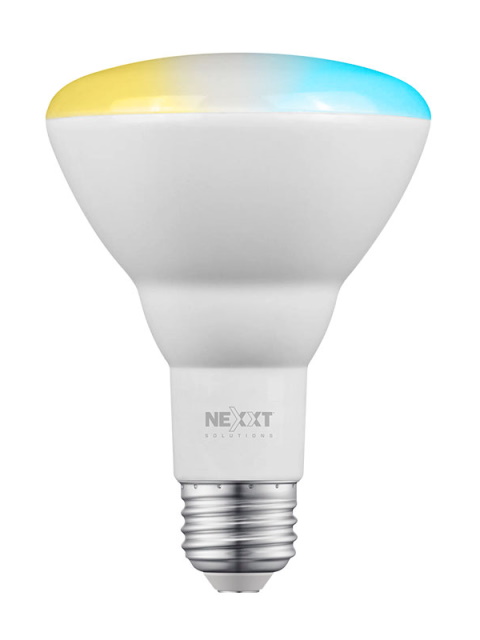 Nexxt Solutions Connectivity - Light Bulb - BR30 110V - NHB-C210 - Conexión Wi-Fi - Bombillo Multicolor - compatible con Amazon Alexa y Google Assistant - 1000 Lumen - 110 V - Regulable