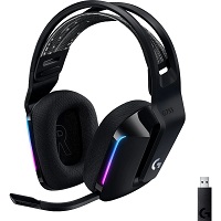 Logitech G733 LIGHTSPEED Wireless RGB Gaming Headset - Auricular - 7.1 canales - tamaño completo - 2,4 GHz - inalámbrico - negro
