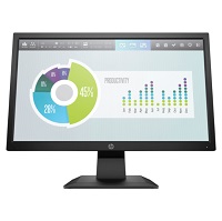 HP P204 - LED-backlit LCD monitor - 19.5" - 1600 x 900 - TN - HDMI / VGA (DB-15) - Black
