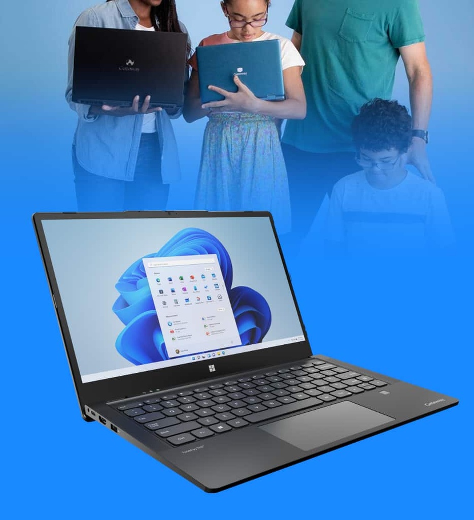Laptop Gateway GWTC51427 Ultra Slim Core i5-1235U 512GB SSD 8GB RAM 14.1" 1920x1080 Touchscreen Win11 Color Negro Seminueva