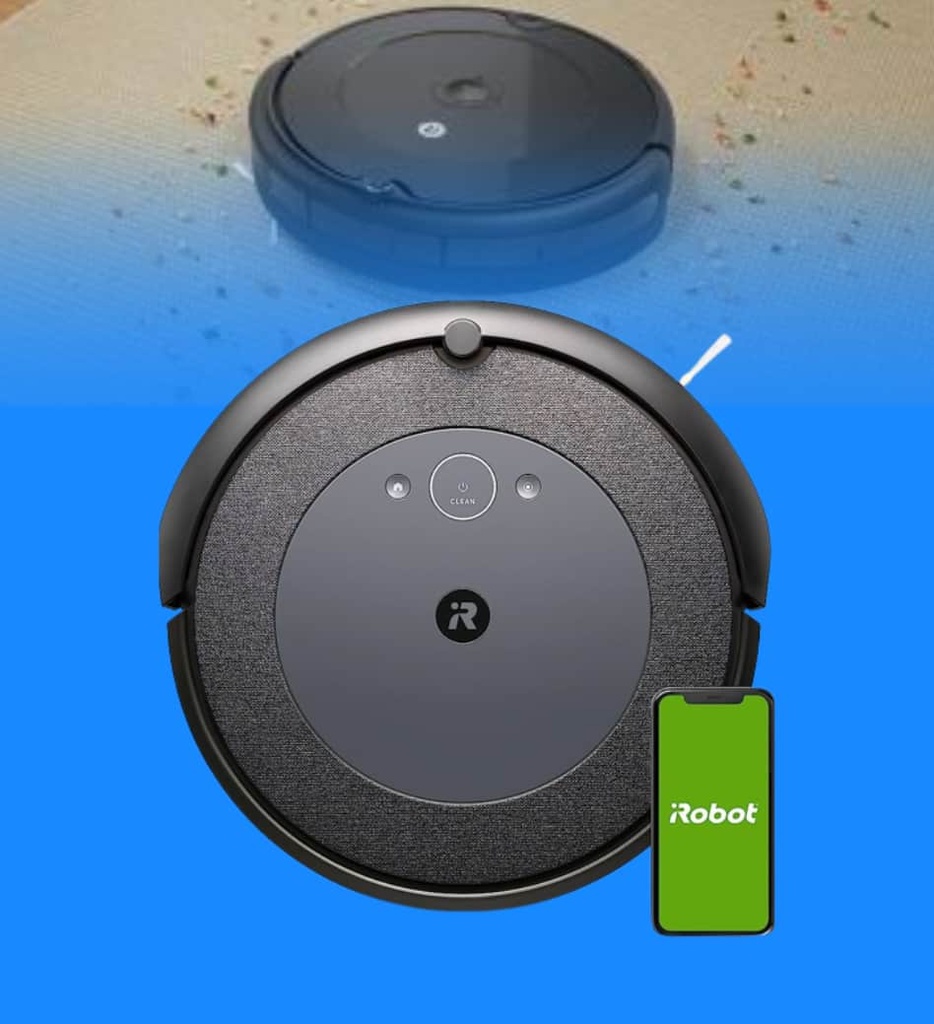 Robot Aspirador iRobot Roomba i4 EVO Conexión Wi-Fi Limpia por Habitación con Mapeo Inteligente Compatible con Alexa Ideal para Pelo de Mascotas Alfombras y Suelos Duros