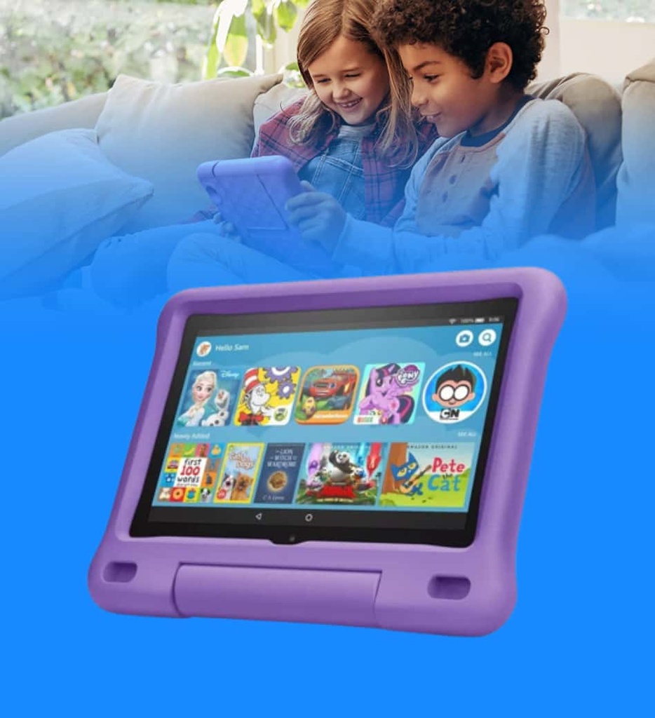 Tablet Amazon Fire HD 8 Kids 2022 Pantalla HD 8" 32GB Con Funda (lanzamiento 2022), morado