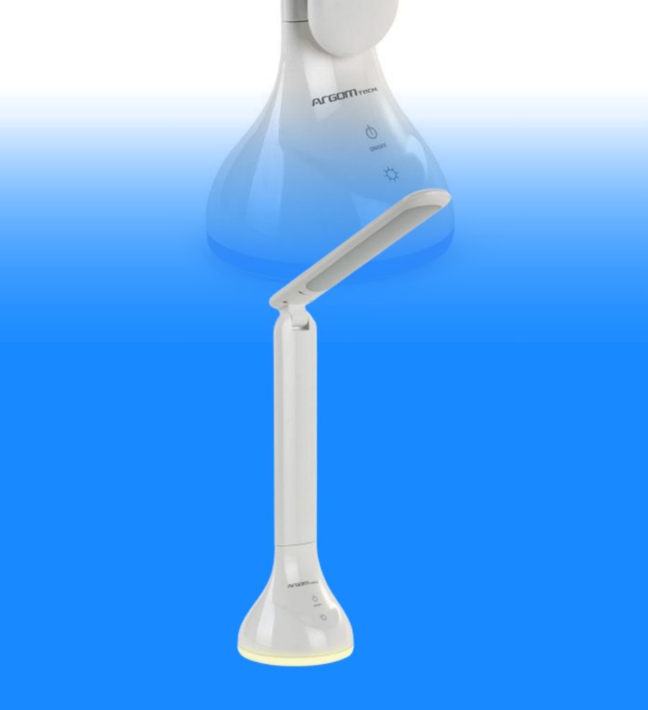 Lampara Argom ARG-LP-9011WT LED de Mesa Plegable USB