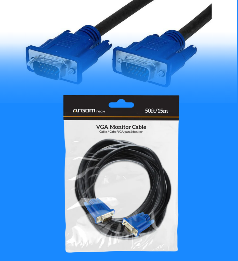 Cable Argom ARG-CB-0079 VGA Monitor M/M 50 Pies