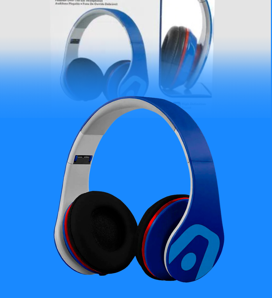 Headset Argom ARG-HS-2441BL Ultimate Sound DJ Pro Over The Ear Color Azul