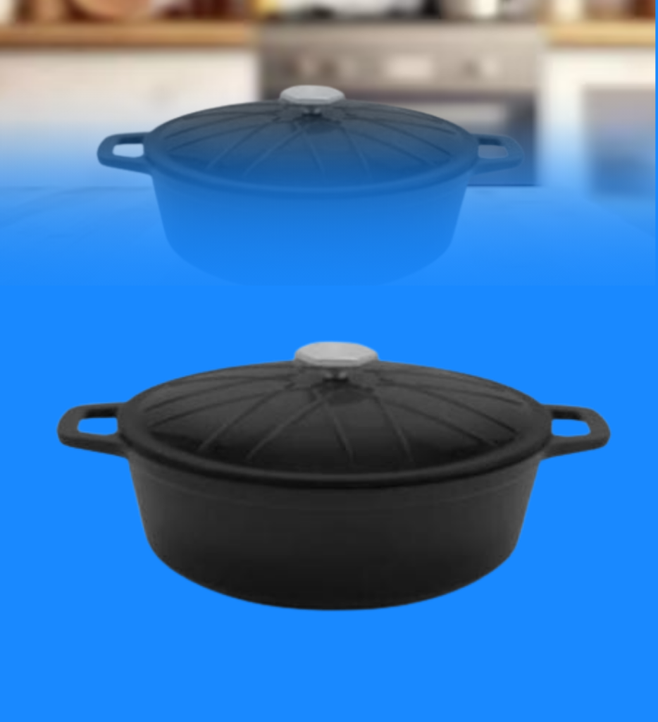 Olla con tapa Picca Forno 28" cm Hierro Fundido Color Negro