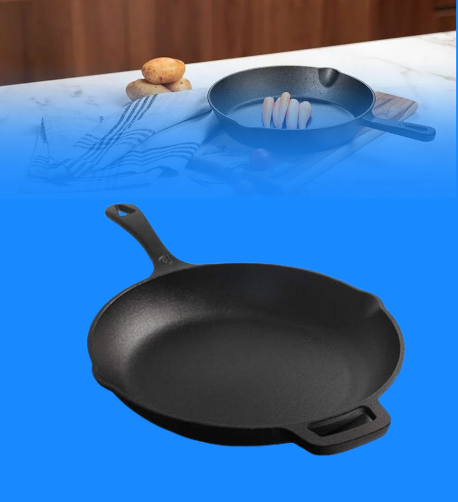 Sarten Tipo Skillet PI0026SHFN Picca Ferro 26" cm Hierro Fundido Color Negro